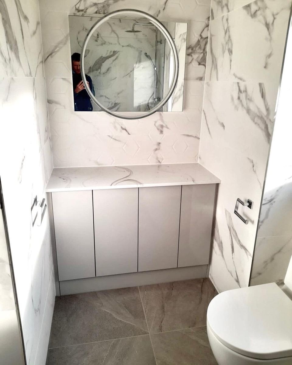 The first of three bathrooms for one family — finished