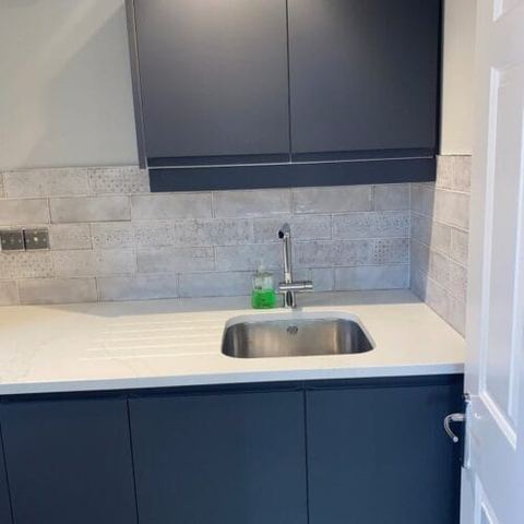 Kitchen and utility renovation, planned on site — finished