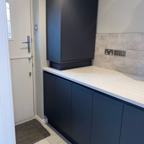 Kitchen and utility renovation, planned on site — finished