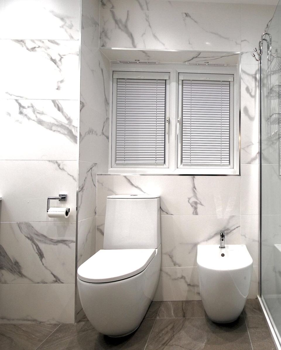 The first of three bathrooms for one family — finished