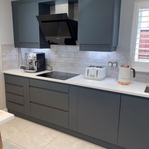 Kitchen and utility renovation, planned on site — finished