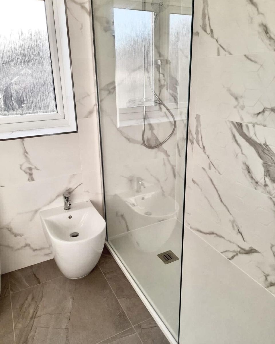 The first of three bathrooms for one family — finished