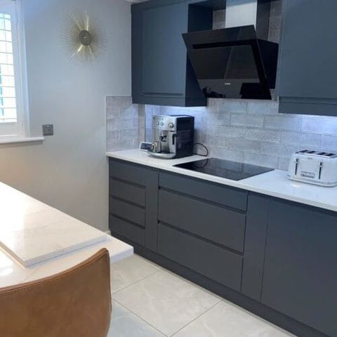 Kitchen and utility renovation, planned on site — finished