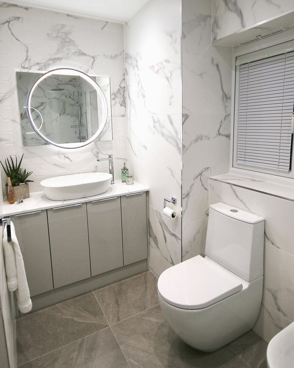 The first of three bathrooms for one family — finished