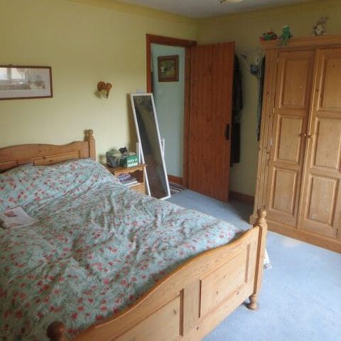 A bedroom and en suite refurbished together — before work started