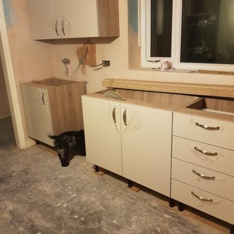 A three-week kitchen renovation, wall to wall — finished