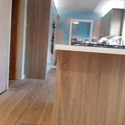 A three-week kitchen renovation, wall to wall — finished