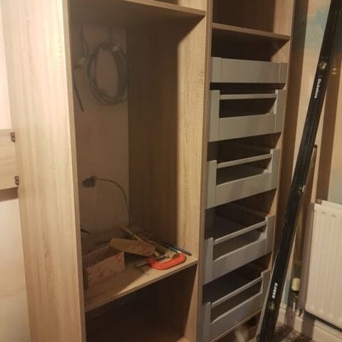 A three-week kitchen renovation, wall to wall — work in progress