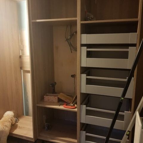 A three-week kitchen renovation, wall to wall — work in progress