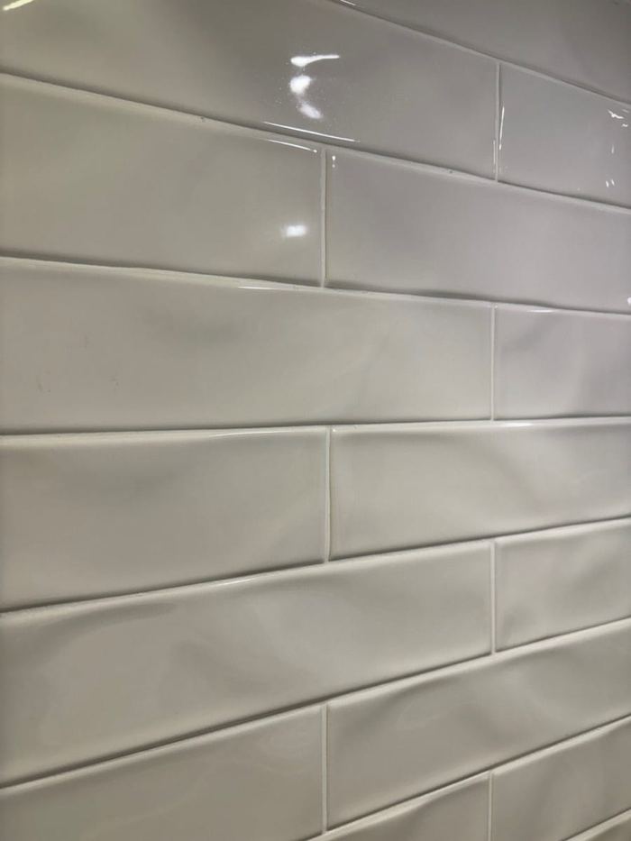 Ancien Blanco tile, 75 x 300 mm, white