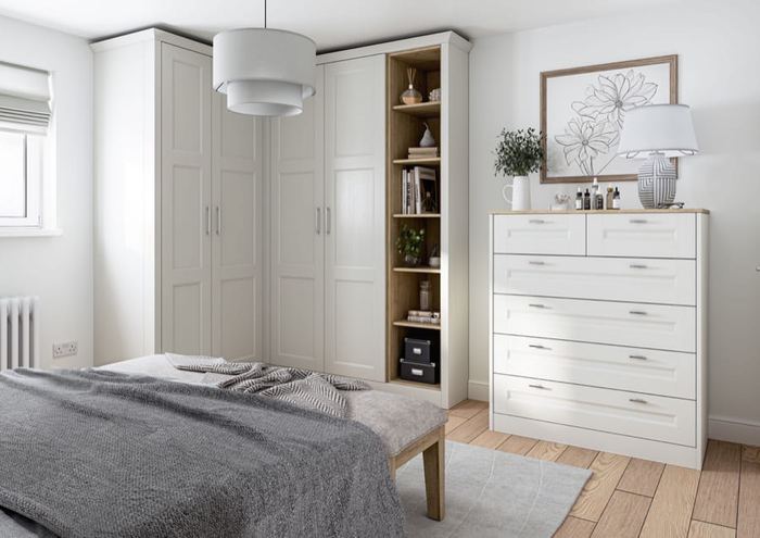 Belsay Beaded bedroom, second room view