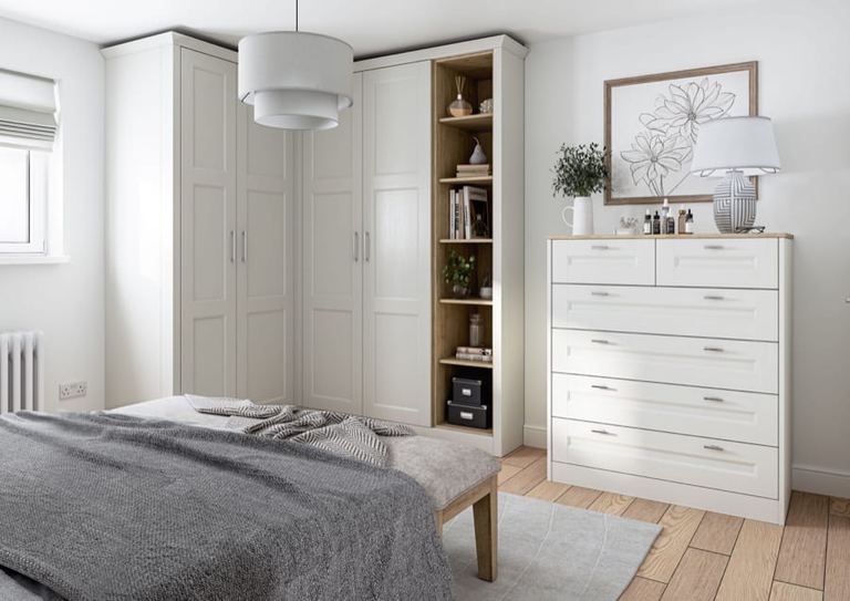 Belsay Beaded bedroom, second room view
