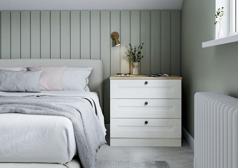 Belsay Beaded bedroom storage detail