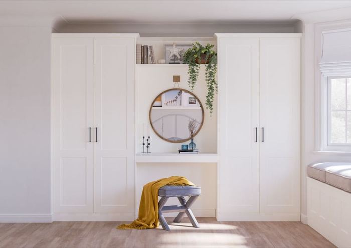 Belsay Woodgrain bedroom, further view
