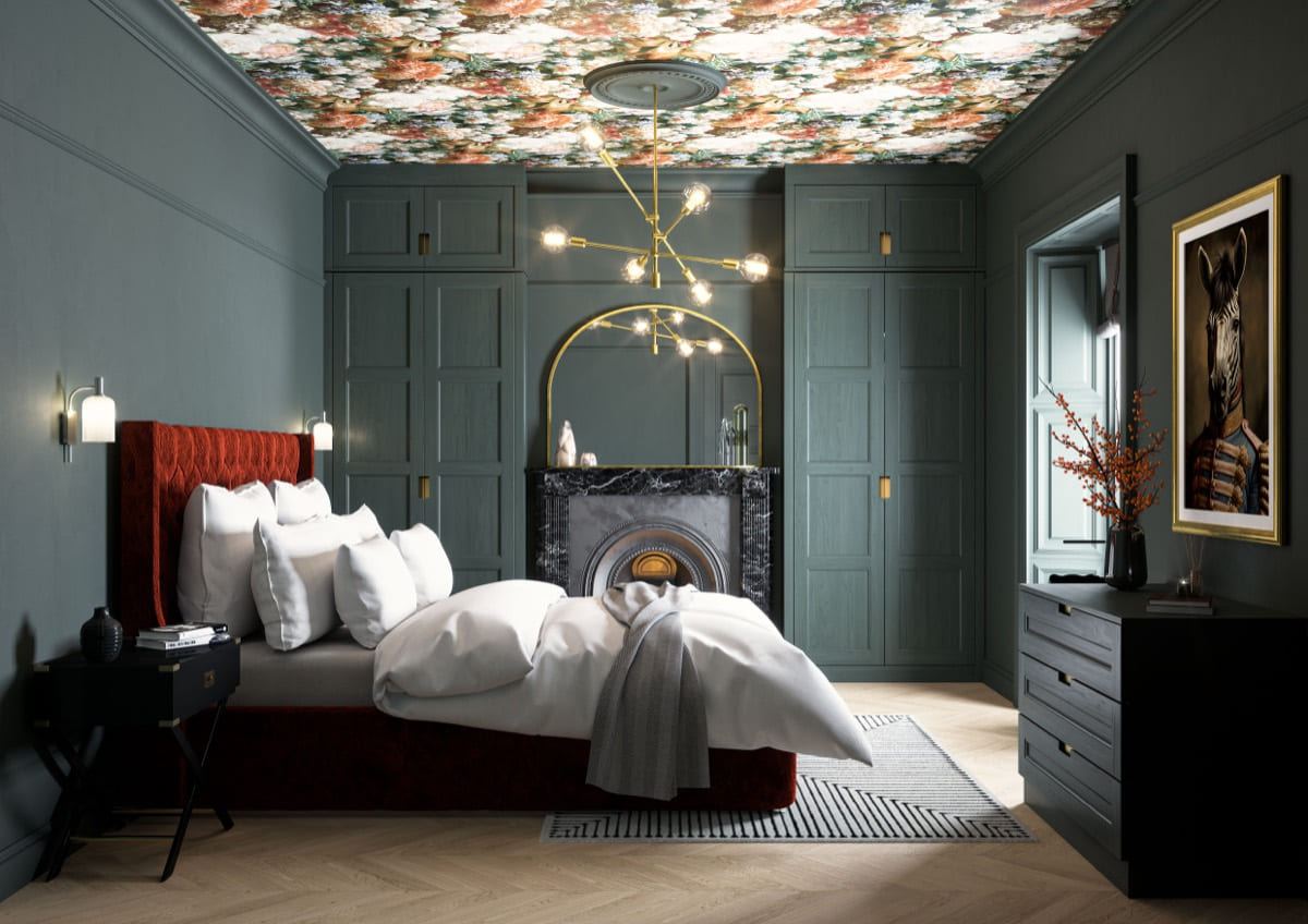 Mornington Beaded bedroom in Copse Green, full room view
