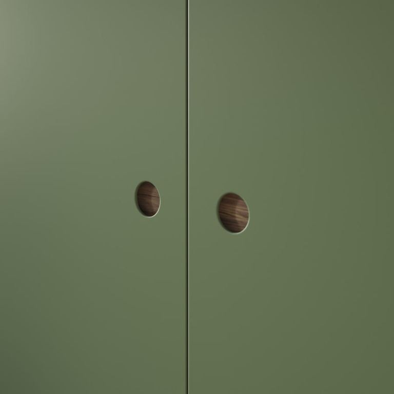 Porter door and cabinet detail