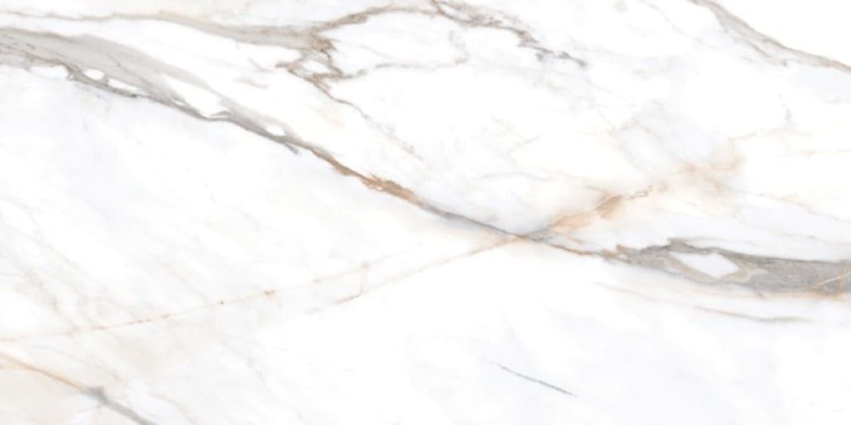Bronzatta White tile, 29.2 x 59.2 cm, marble-effect
