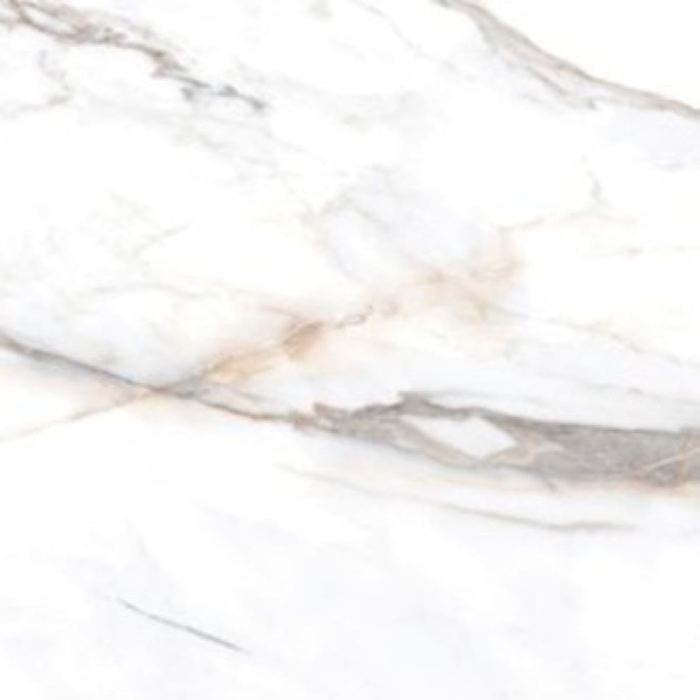 Bronzatta White tile, 59.2 x 59.2 cm, marble-effect