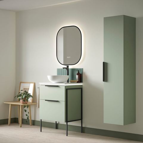 Calypso Aurelia bathroom in Fern Green, a square vanity collection
