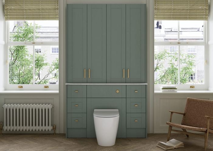 Chiltern fitted run in Contour Soft Green beside a window