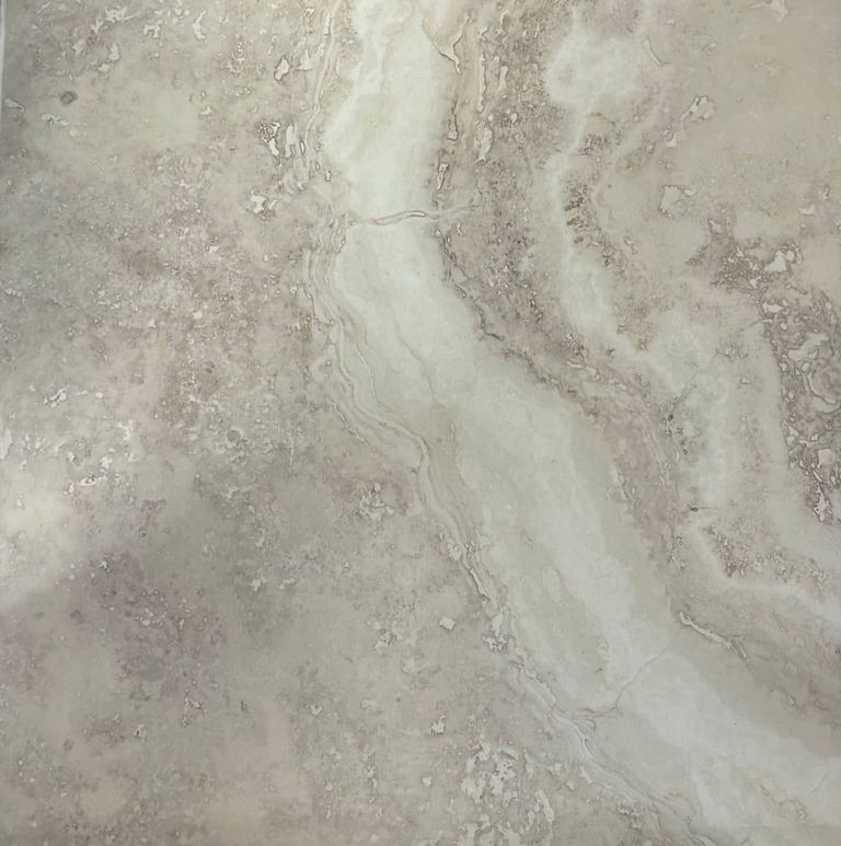 Caracalla Bianco tile, 59.2 x 59.2 cm, marble-effect