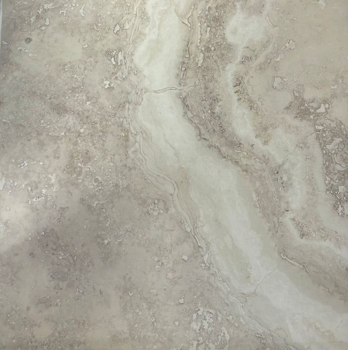 Caracalla Bianco tile, 59.2 x 59.2 cm, marble-effect