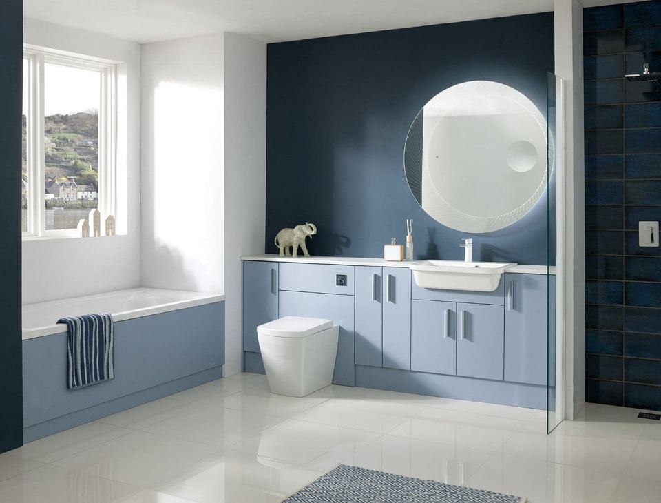 Choosing colour combinations for fitted bathroom furniture