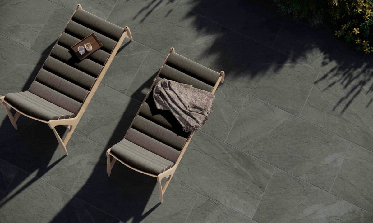 Halley Argent Outdoor tile, 60 x 60 cm, grey