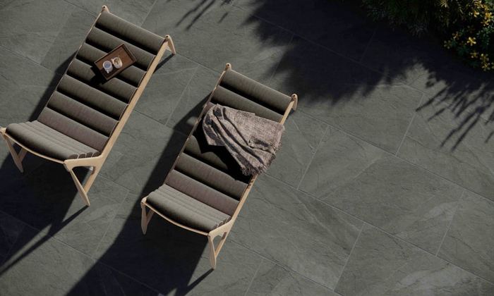 Halley Argent Outdoor tile, 60 x 60 cm, grey