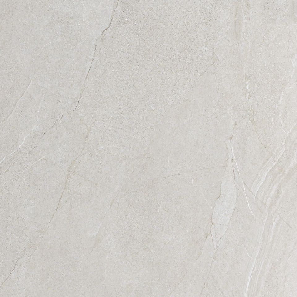 Halley Light Outdoor porcelain tiles fitted in a room, grey, gloss & polished