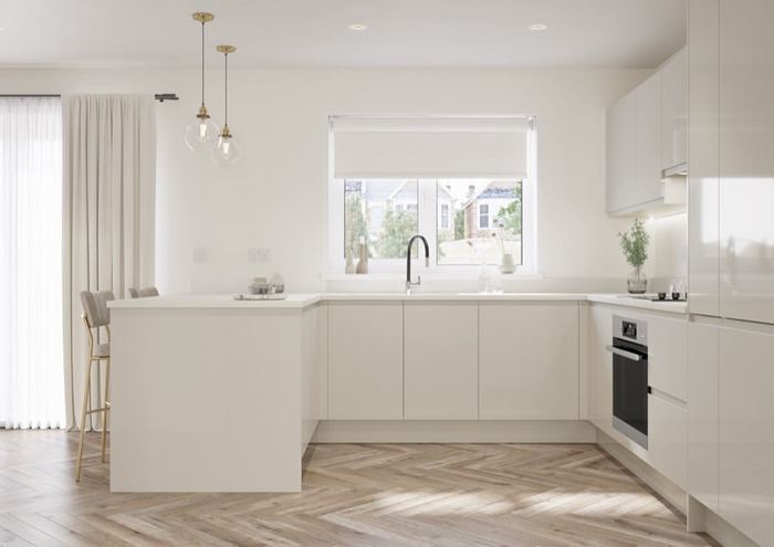 Arlo kitchen, second room view