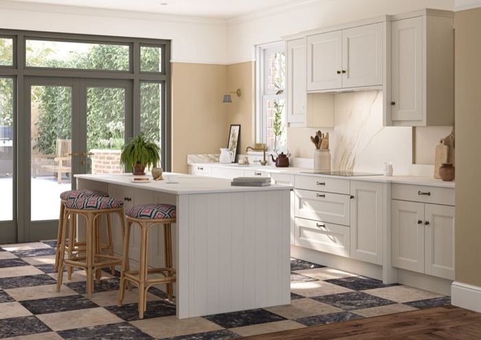 Belsay Beaded kitchen, second room view