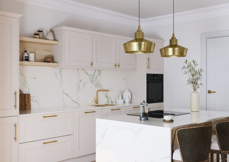 Belsay Smooth kitchen, second room view