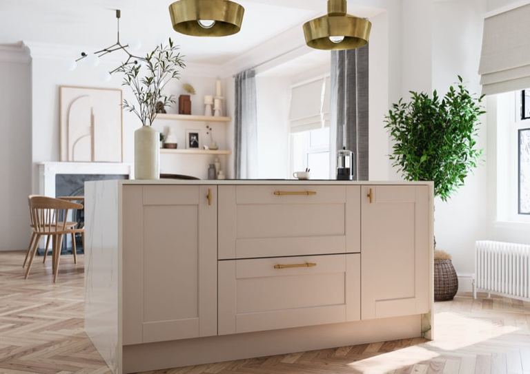 Belsay Smooth door and cabinet detail