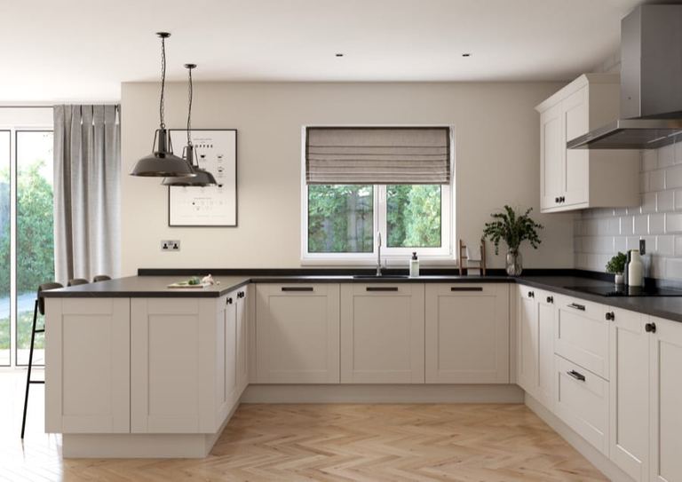 Belsay Smooth kitchen storage detail