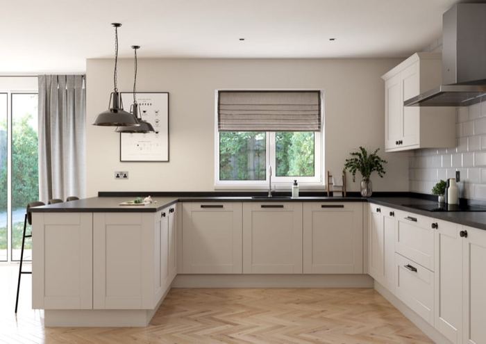 Belsay Smooth kitchen storage detail