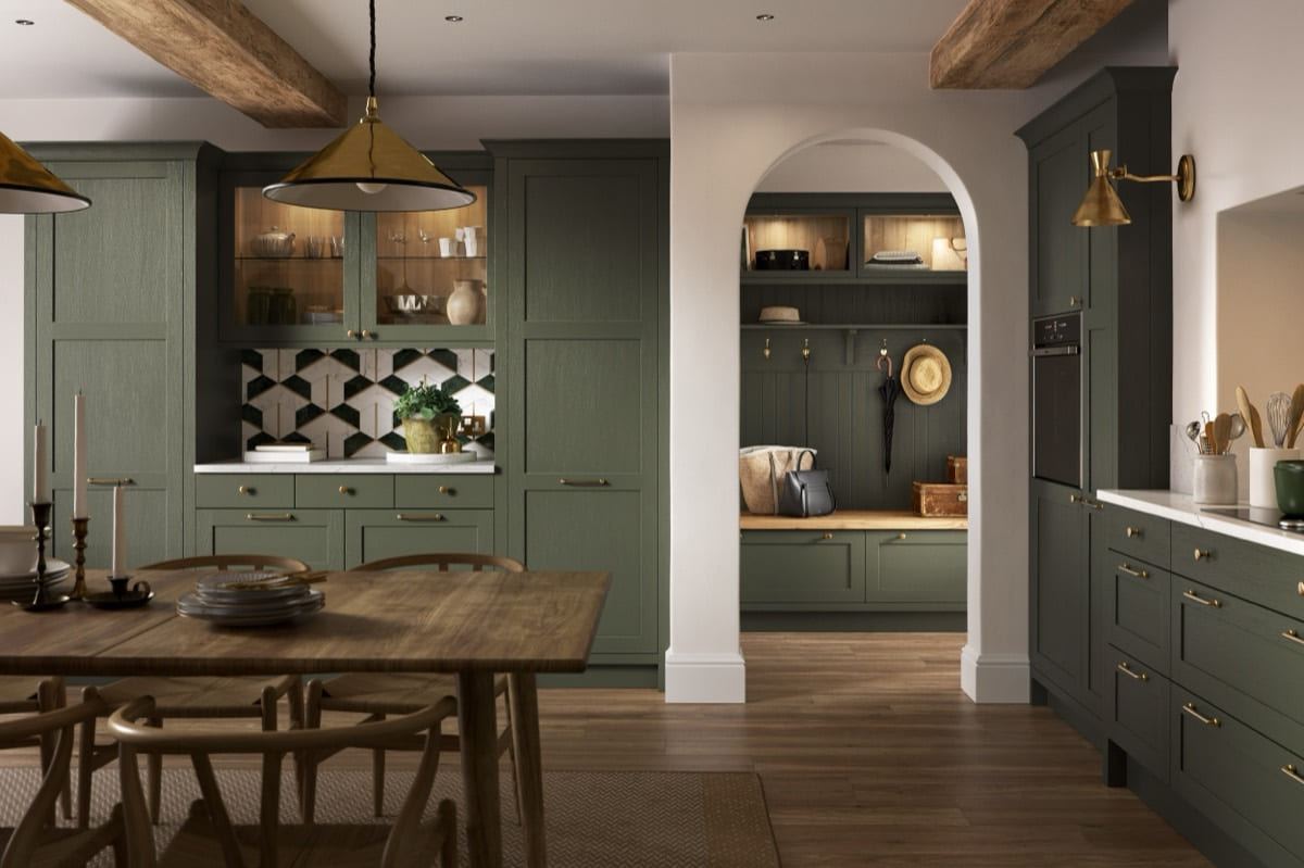 Crathorne kitchen in Regents Green, full room view