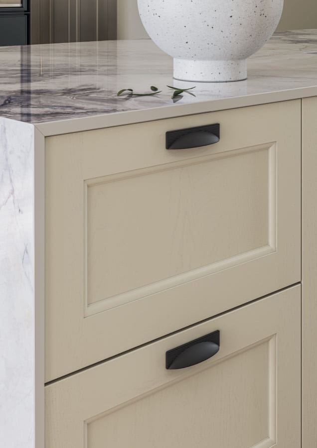Mornington Beaded kitchen storage detail