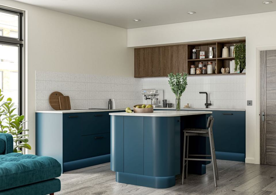 Porter kitchen in Matt Hartforth Blue