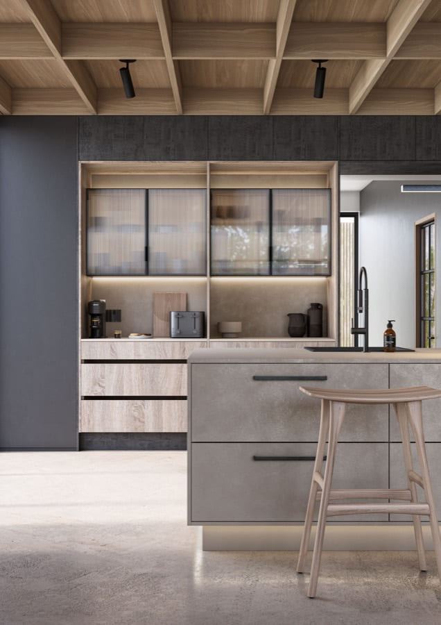 Unity kitchen storage detail