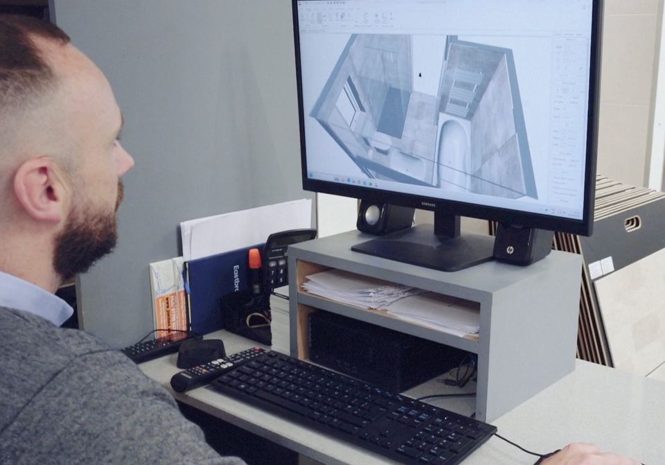 A Homematas designer planning a room in 3D