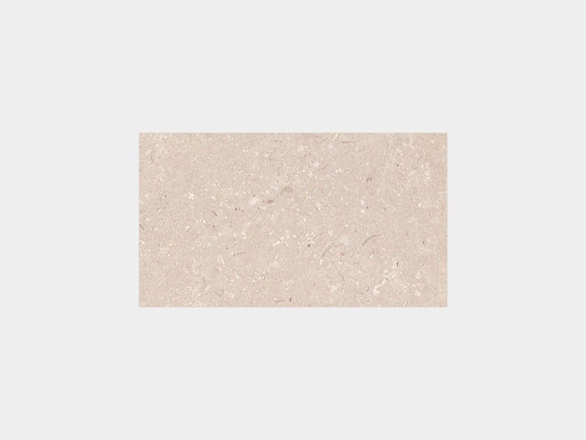 Porcelanosa Coral Caliza tile, 25 x 44 cm, cream & beige