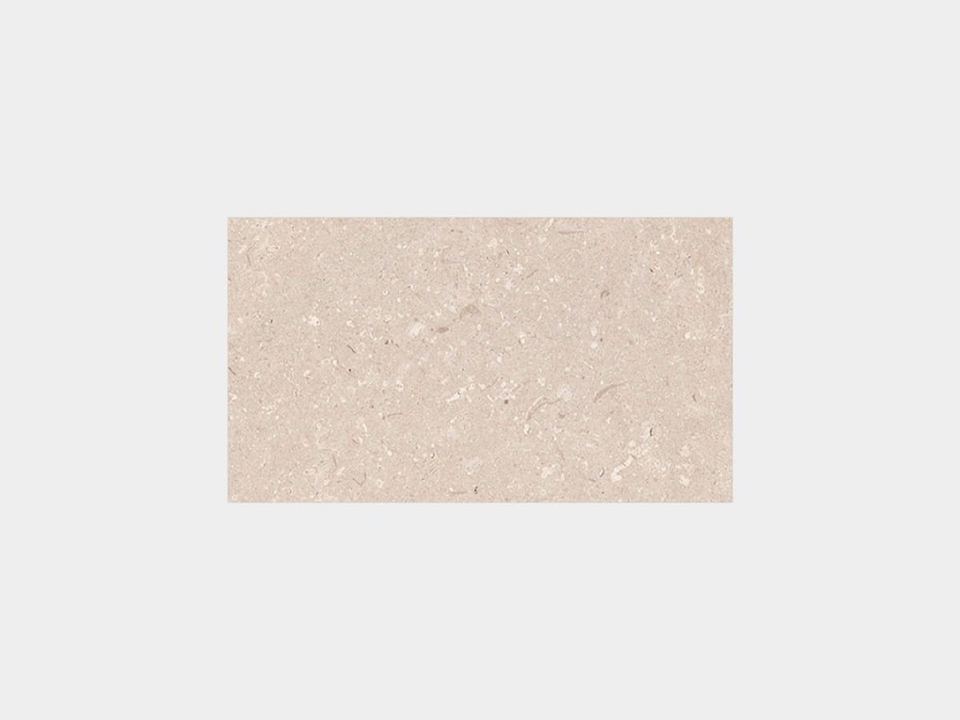 Porcelanosa Coral Caliza tile, 25 x 44 cm, cream & beige