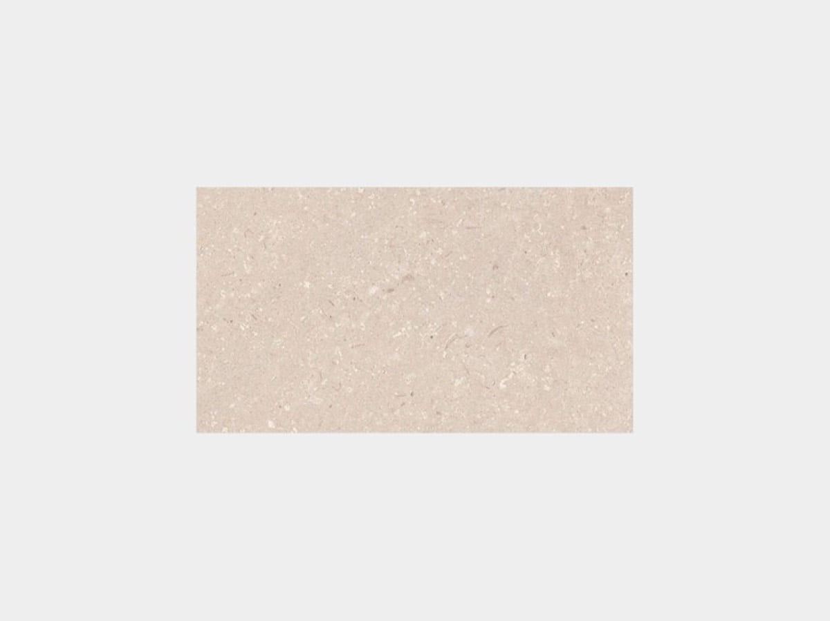 Porcelanosa Coral Caliza tile, 33 x 59 cm, cream & beige