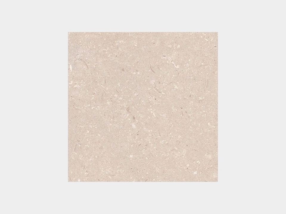 Porcelanosa Coral Caliza tile, 44.3 x 44.3 cm, cream & beige