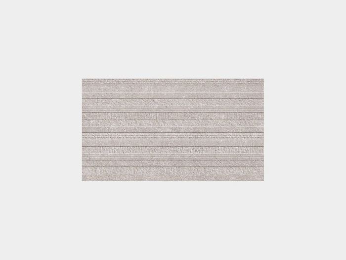Porcelanosa Deco Coral Acero tile, 33 x 59 cm, grey