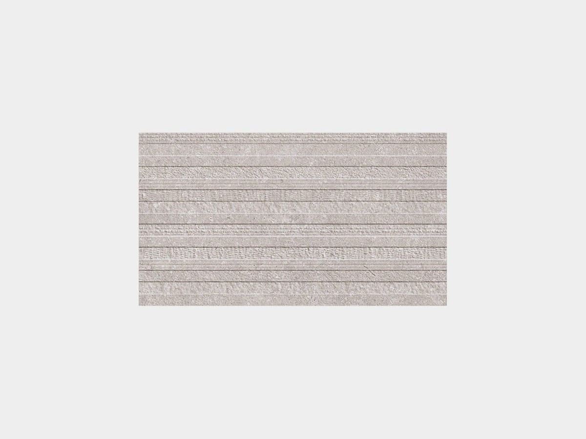 Porcelanosa Deco Coral Acero tile, 33 x 59 cm, grey