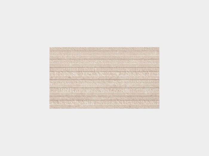Porcelanosa Deco Coral Caliza tile, 33 x 59 cm, cream & beige