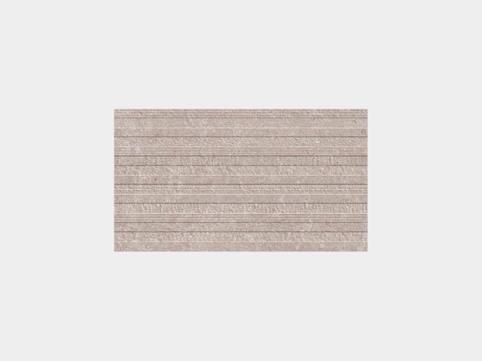 Porcelanosa Deco Coral Topo tile, 33 x 59 cm, taupe & brown