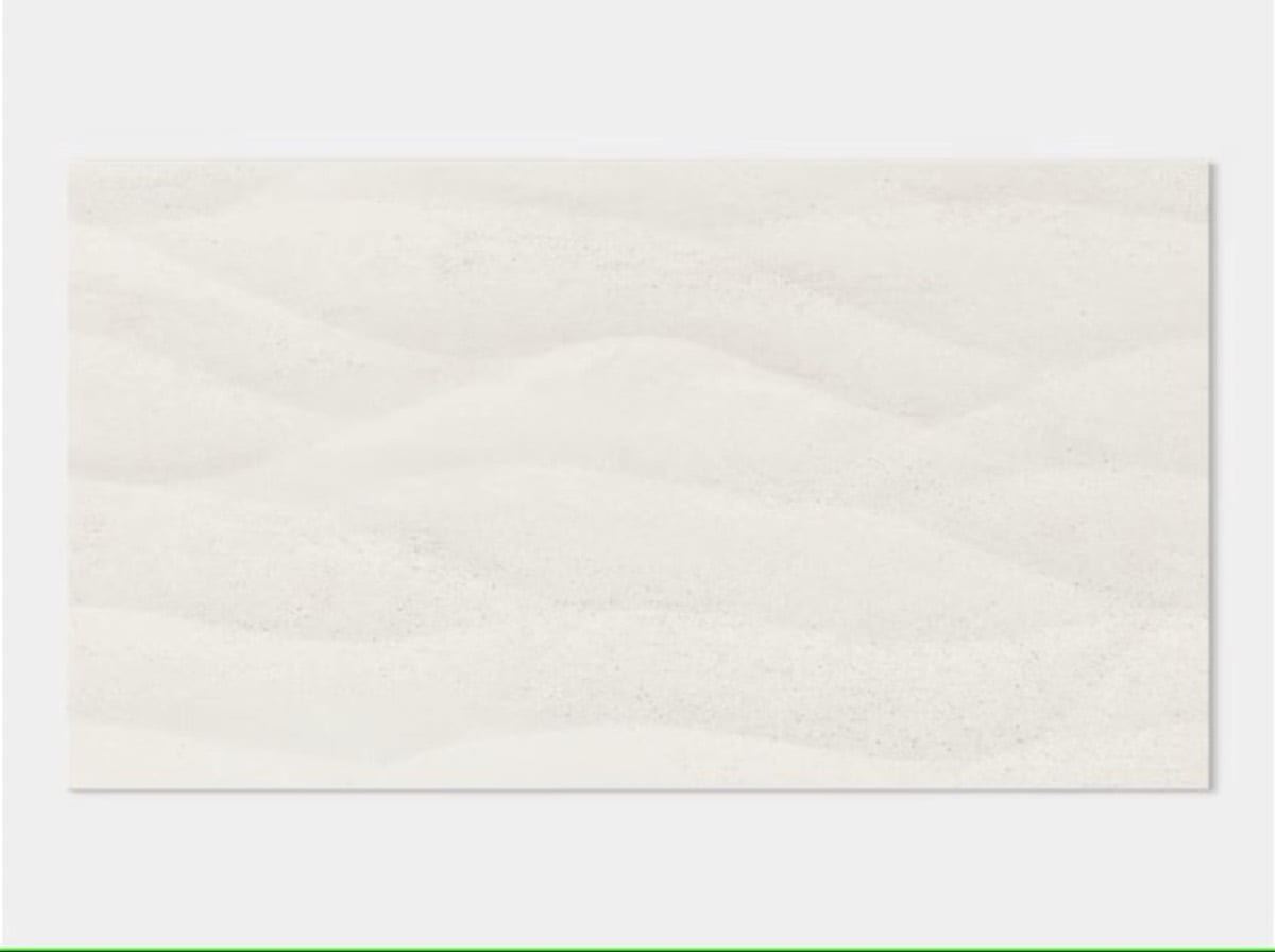 Porcelanosa Ona Blanco tile, 33.3 x 59.2 cm, white